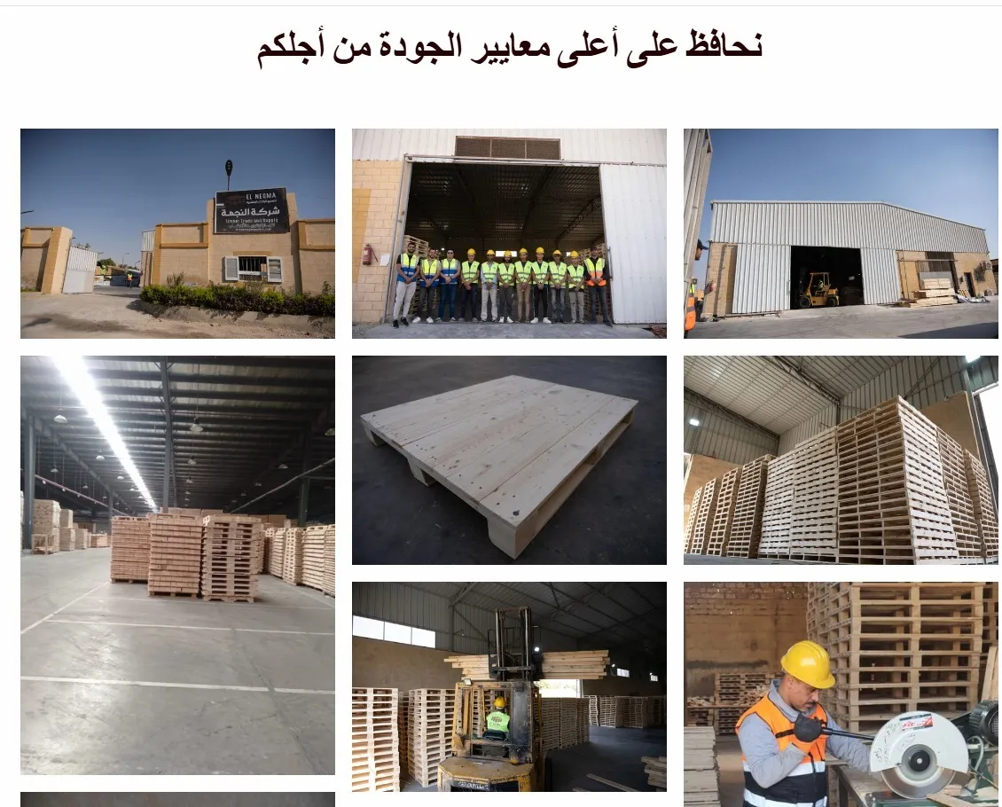 فريق عمل شركة النجمة للبالتات الخشبية